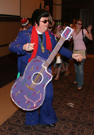 Larry as Elvis