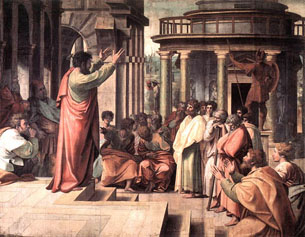 Paul preaches to the Corinthians