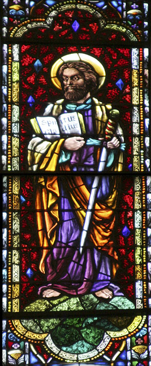 St. Paul on St. Martins Stained Glass window.