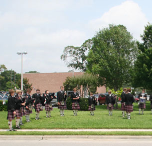 St. Thomas Episcopal School Pipe Band.