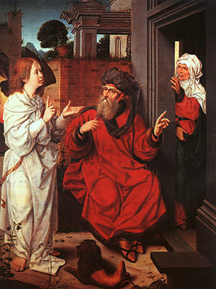 Abraham, Sarah and the angel.