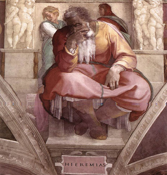 The Prophet Jeremiah - Michelangelo