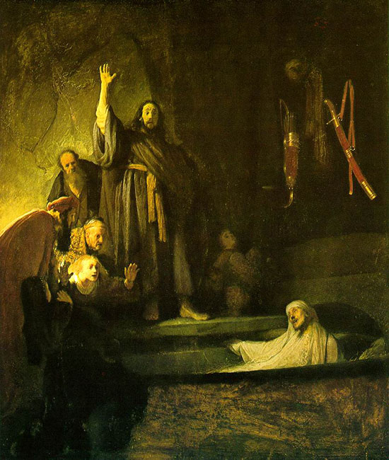 The Raising of Lazarus, by Rembrandt