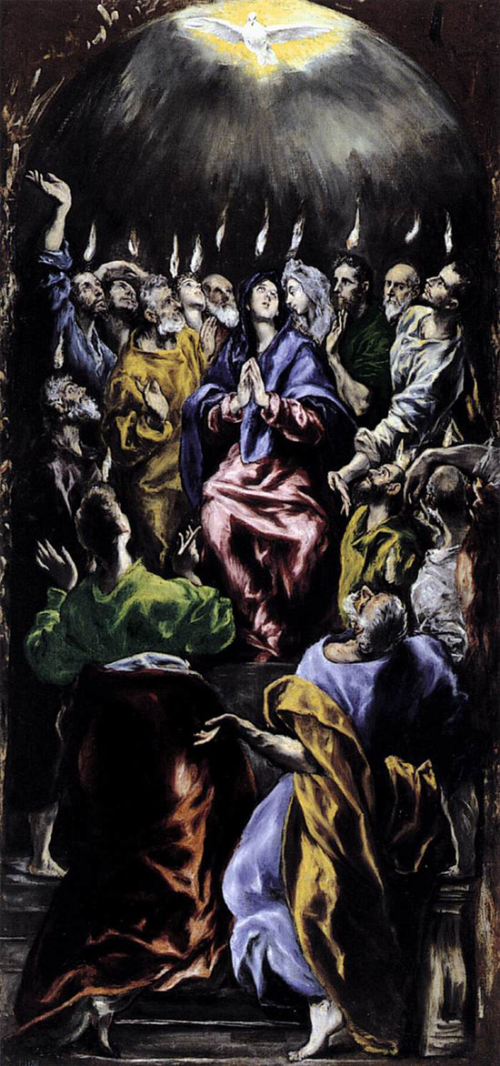Pentecost - by El Greco