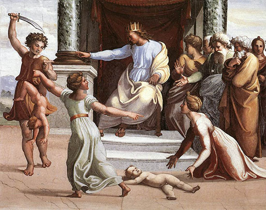 The Judgment of Solomon, Raffaello