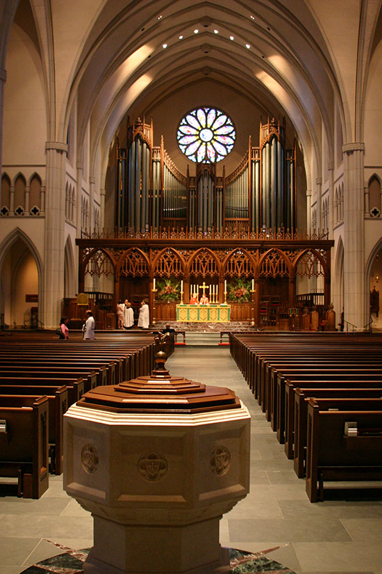 St. Martin's Church from the Baptismal Font