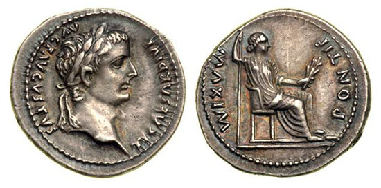Denarius coin from Jesus' time