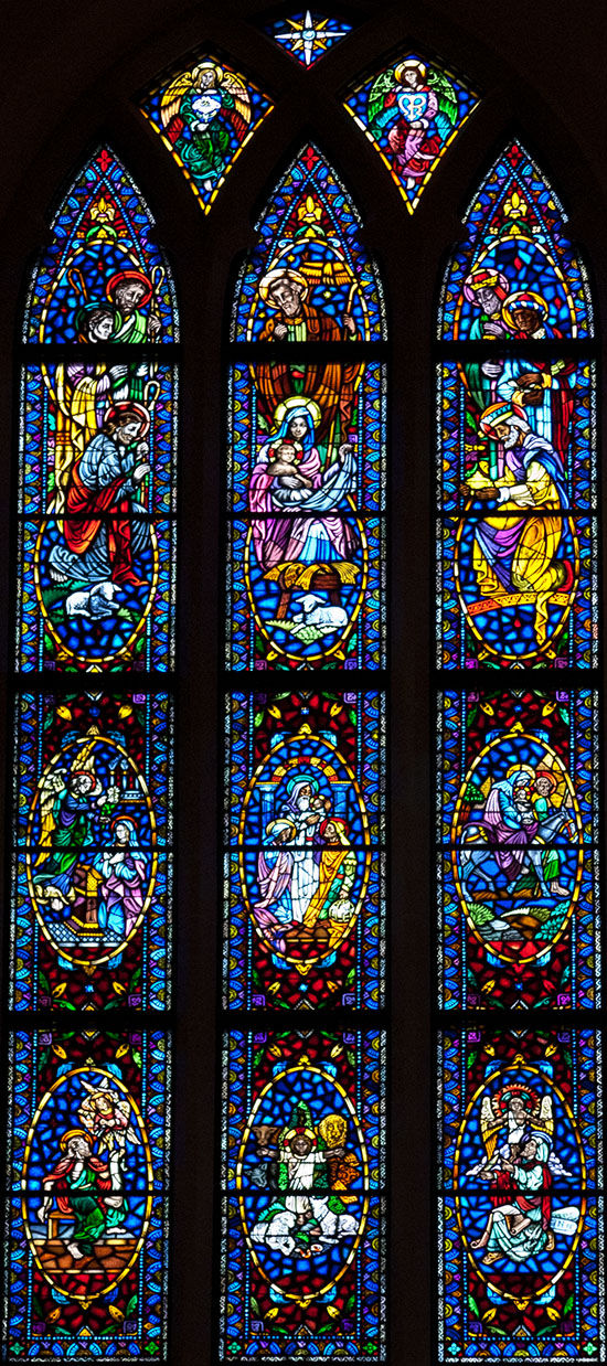 Nativity Stained Glass window at St. Martin's