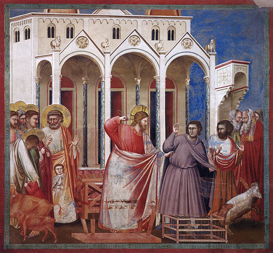 Expulsion of the moneychangers from the Temple