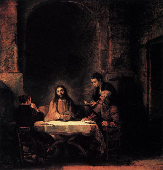 The Supper at Emmaus by Rembrandt