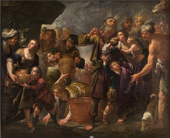 Moses Striking the Water from the Rock, Assereto