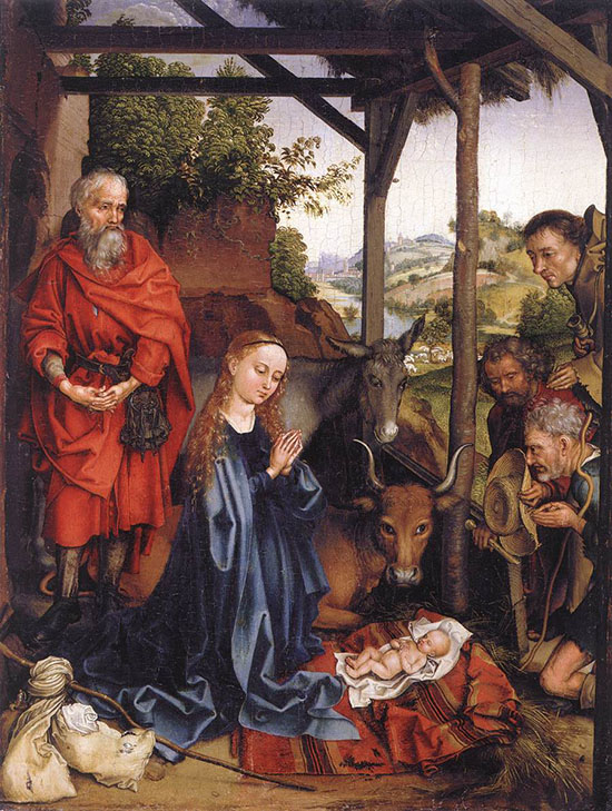 Nativity by Schongauer