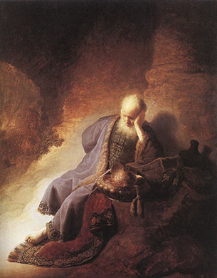 Jeremiah by Rembrandt