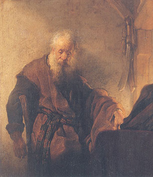 St. Paul by Rembrandt.