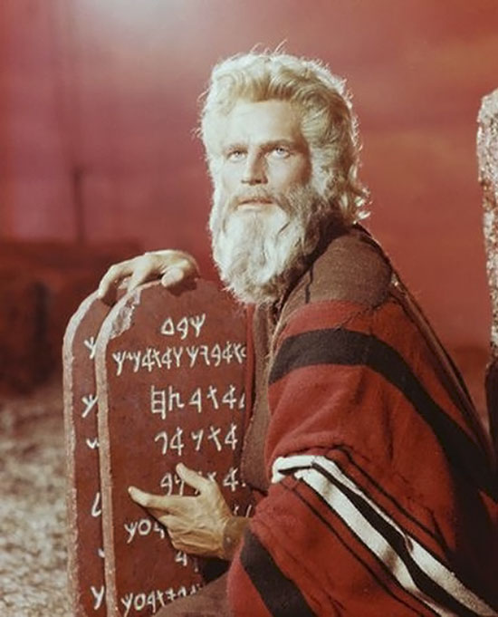 The Ten Commandments - Charlton Heston as Moses